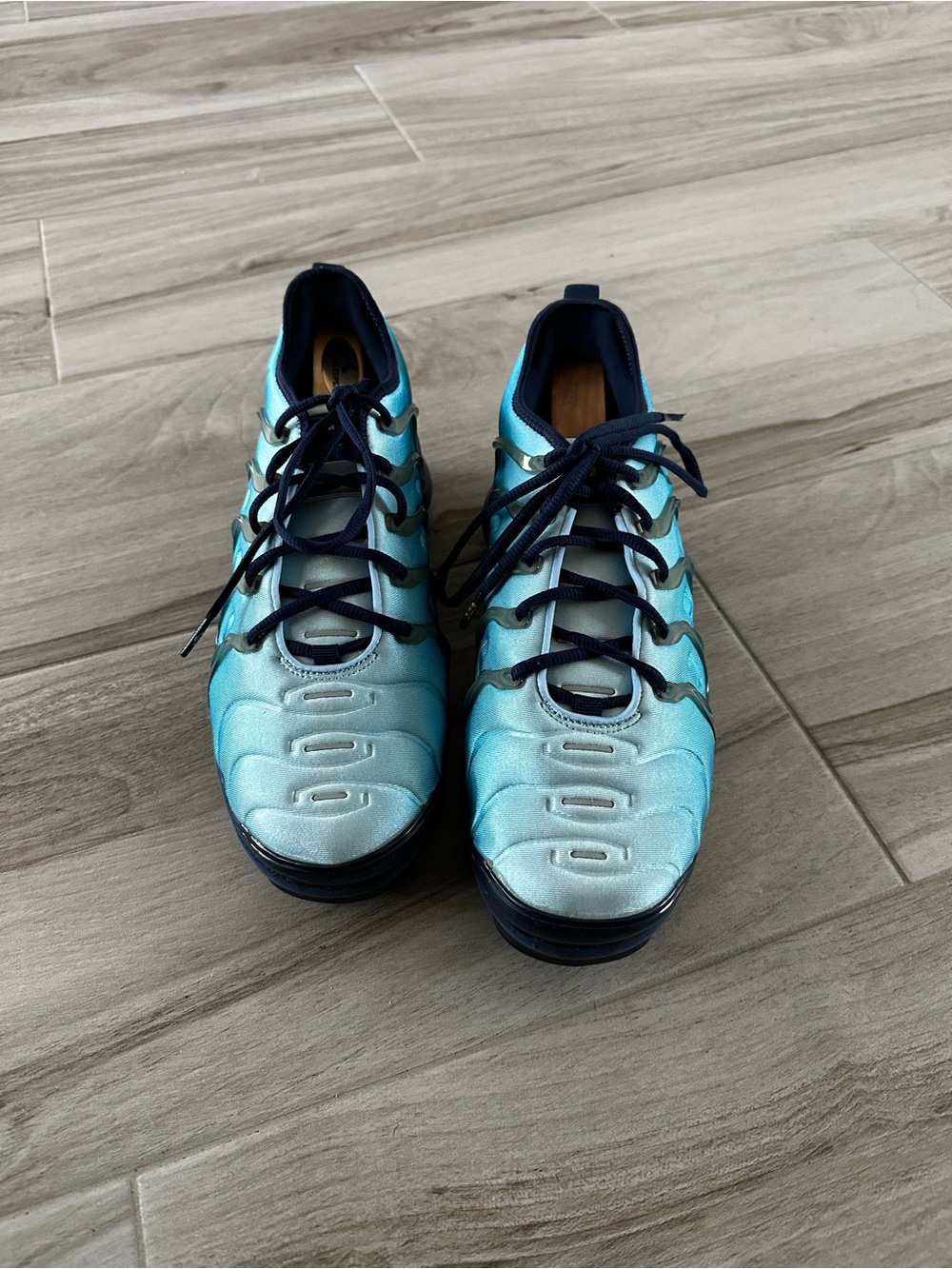 Nike Air Vapor Max Plus Men's Blue Gradient Running Sneakers; Navy Accents; 10.5